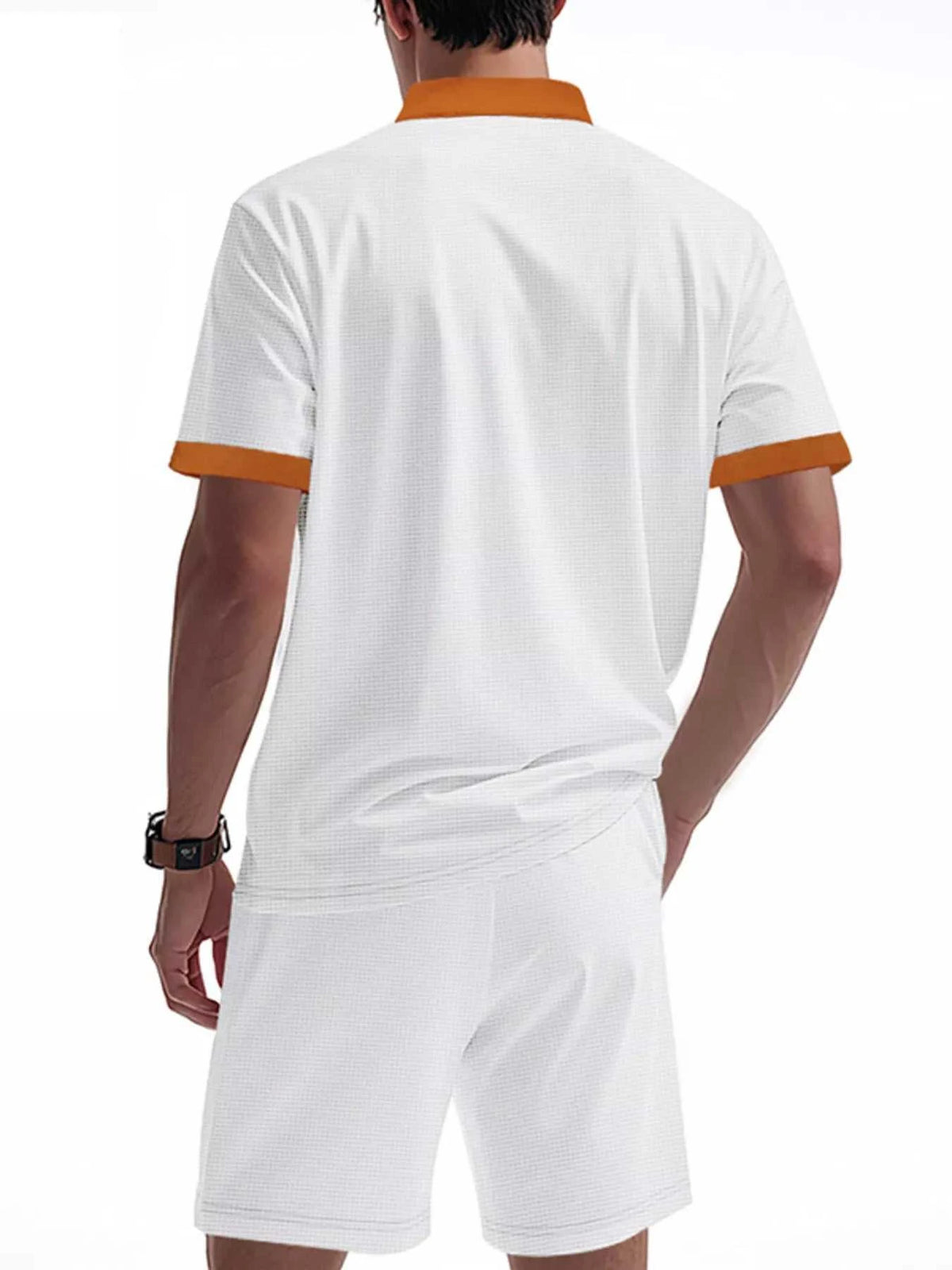 Men's Full Size Lace-Up Collar Casual Top and Shorts Set Plus Size 100400716849911 39 Affordable Fashion Under $100 Jerry's Apparel 