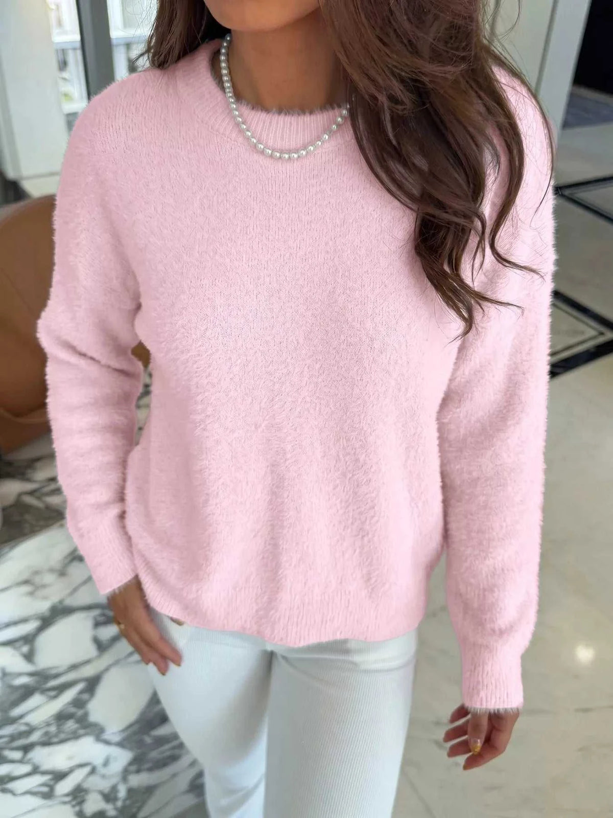 Fluffy Long Sleeve Sweater 100100745858780 41 Affordable Fashion Under $100 Jerry's Apparel 
