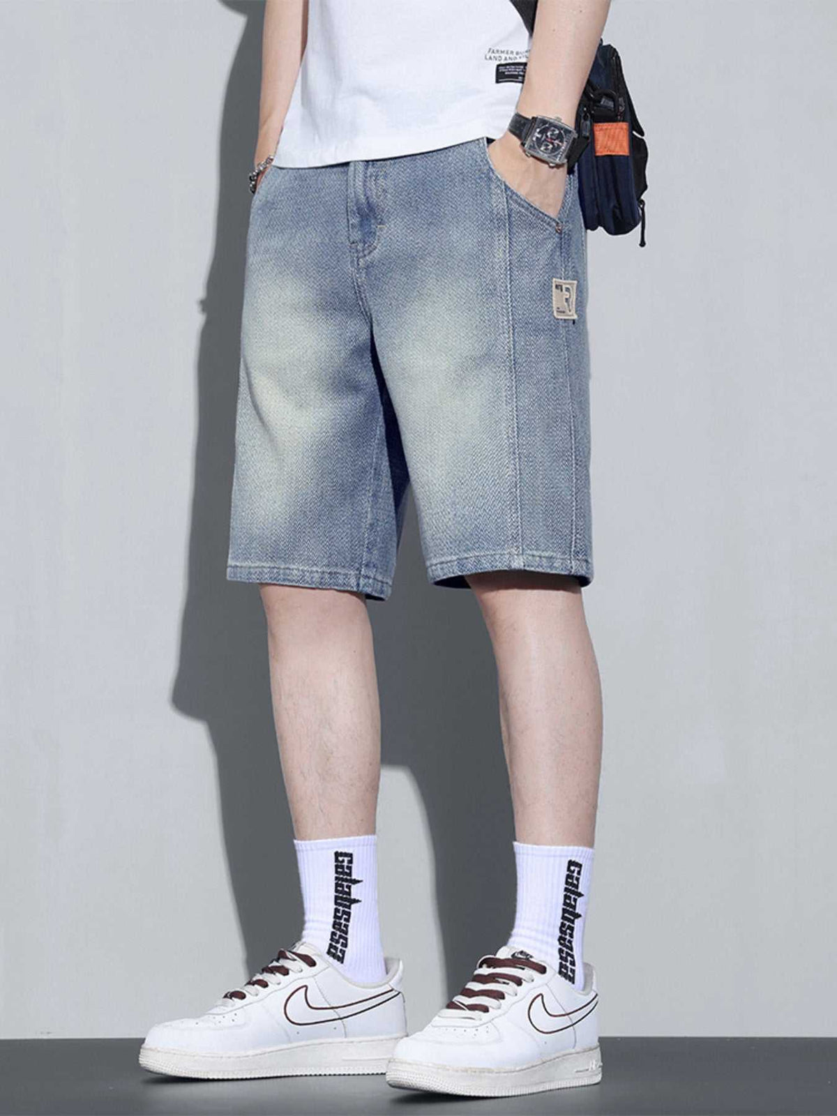 Men's Vintage Wash Relaxed Fit Denim Shorts 100400731919999 62 Affordable Fashion Under $100 Jerry's Apparel 