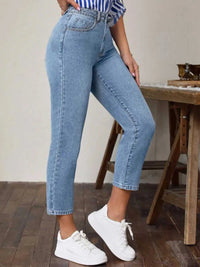 High Waist Jeans with Pockets 100100939280911 40 Affordable Fashion Under $100 Jerry's Apparel 