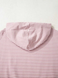 Stripe Thumbhole Side Slits Drop Shoulder Loose Fit Hoodie 100100680505816 52 Affordable Fashion Under $100 Jerry's Apparel 