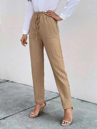 Perfee Texture Drawstring Pants with Pockets 100102326921939 30 Affordable Fashion Under $100 Jerry's Apparel 