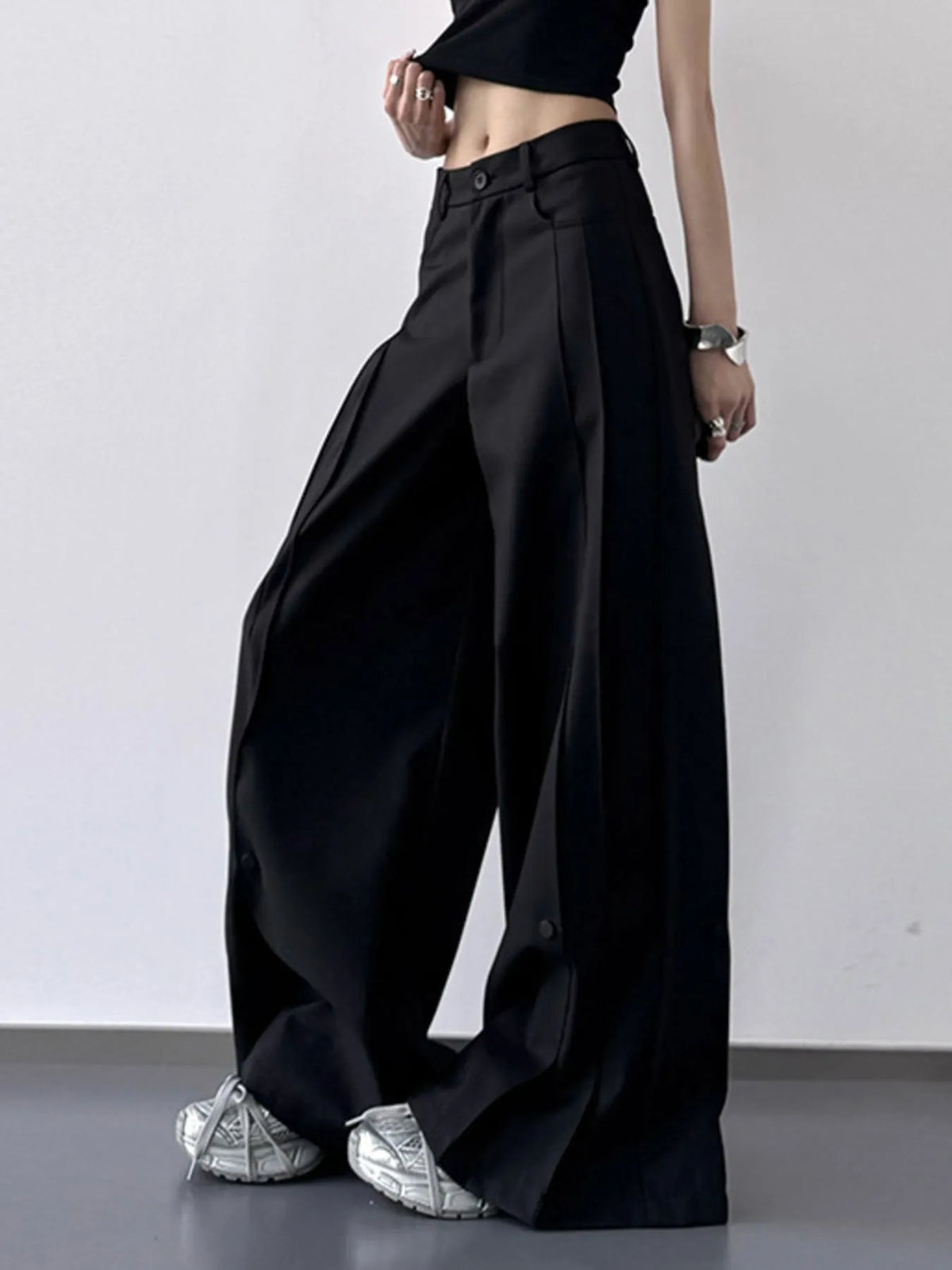 High-Waisted Wide Leg Pants