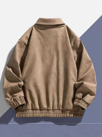 Men's Plus Size Embroidered Elastic Waist Casual Jacket 100400806062626 82 Affordable Fashion Under $100 Jerry's Apparel 