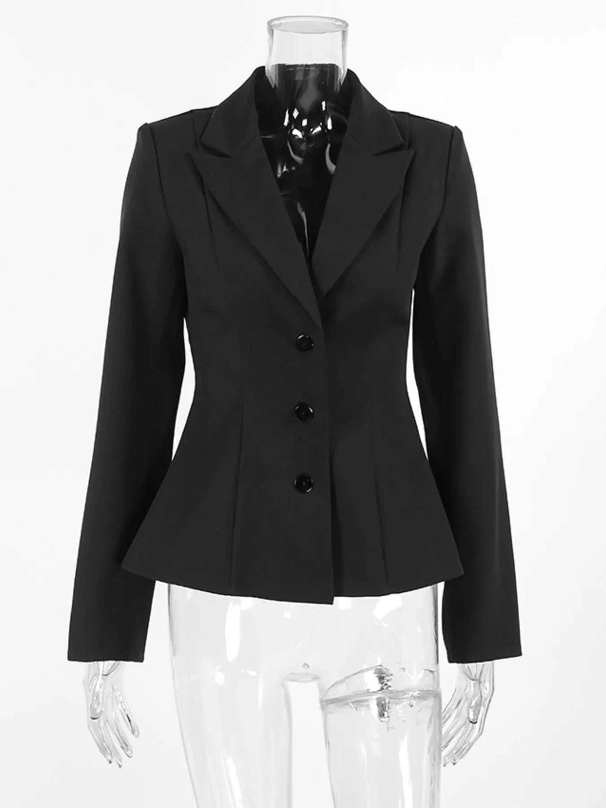 Lapel Collar Button Up Blazer 100100268888300 56 Affordable Fashion Under $100 Jerry's Apparel 