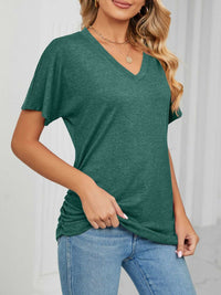 Casual V-Neck Short Sleeve T-Shirt 100100579648227 22 Affordable Fashion Under $100 Jerry's Apparel 
