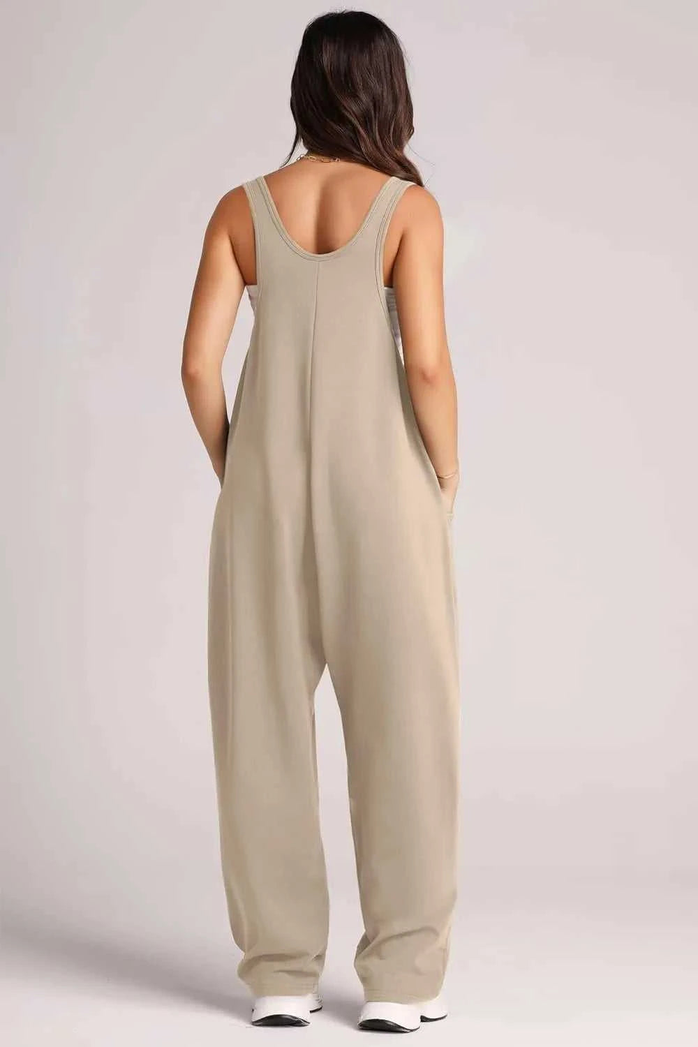 Lovelet Wide Strap Jumpsuit with Pockets 100100197263170 33 Affordable Fashion Under $100 Jerry's Apparel 