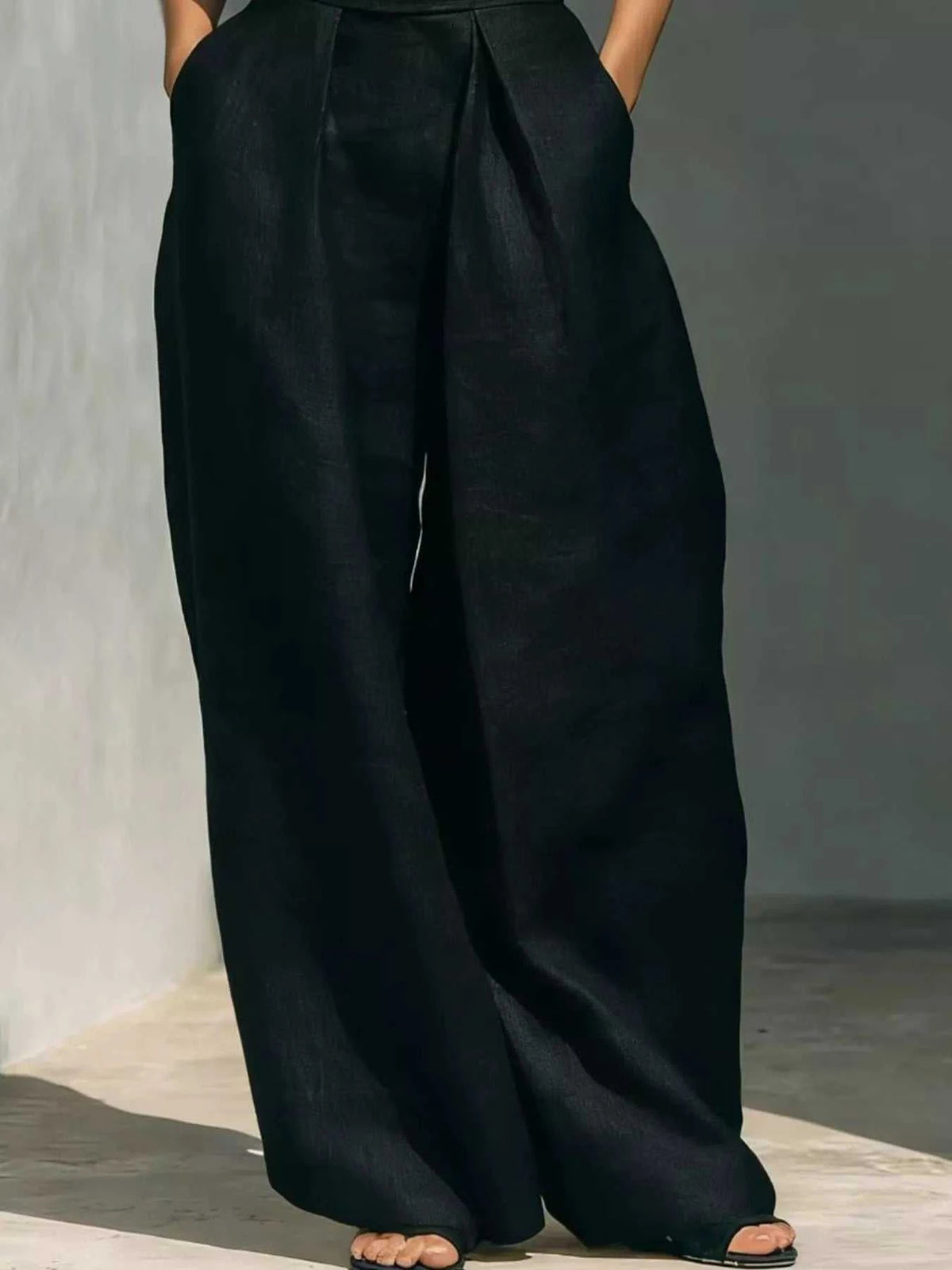 Full Size Turtleneck Sleeveless Top and Wide Leg Pants Set Plus Size 101001144135026 45 Affordable Fashion Under $100 Jerry's Apparel 