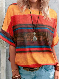 Contrast Round Neck Casual T-Shirt 100100706660927 23 Affordable Fashion Under $100 Jerry's Apparel 