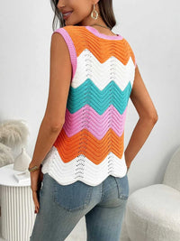 Color Block Round Neck Sweater Vest 100100253791586 34 Affordable Fashion Under $100 Jerry's Apparel 