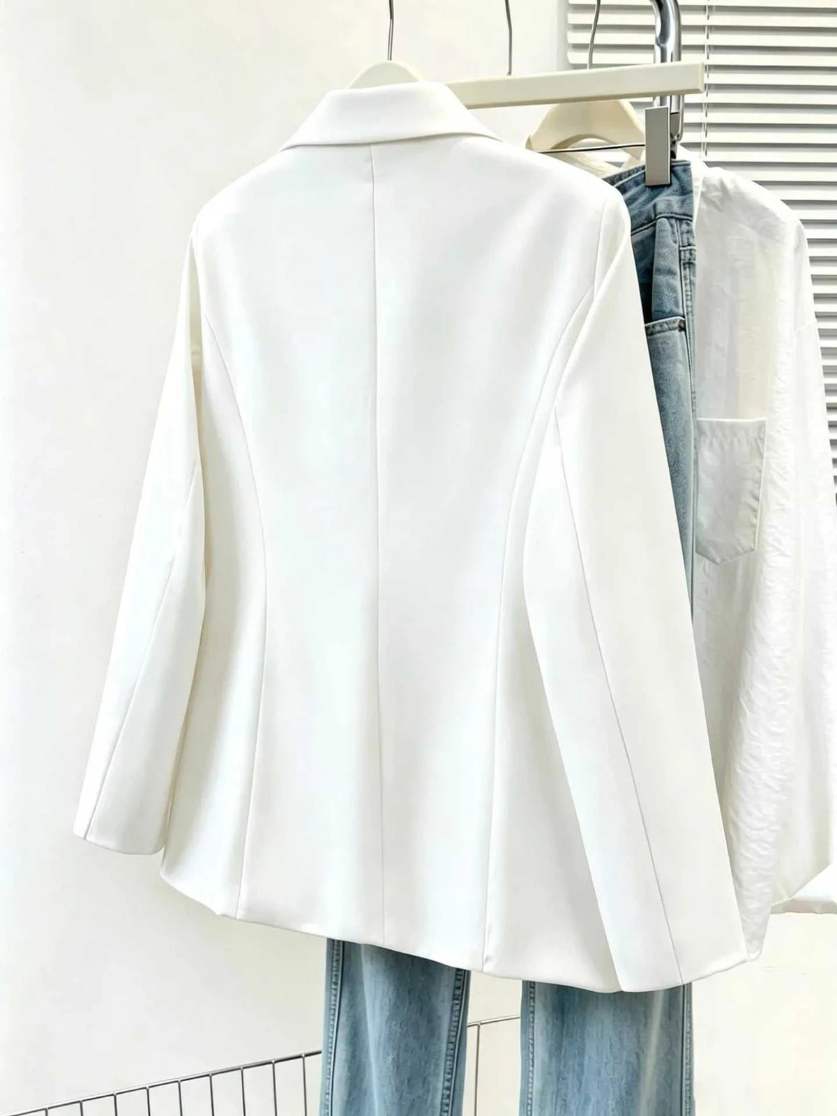 Full Size Single-Breasted Lapel Collar Blazer Plus Size 100100427041899 25 Affordable Fashion Under $100 Jerry's Apparel 