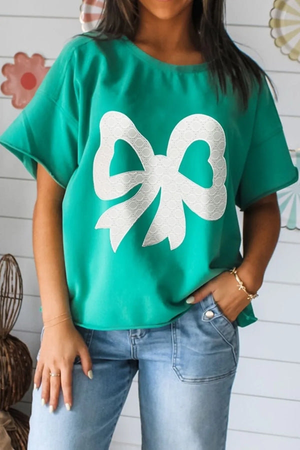 Bow Graphic Short Sleeve T-Shirt