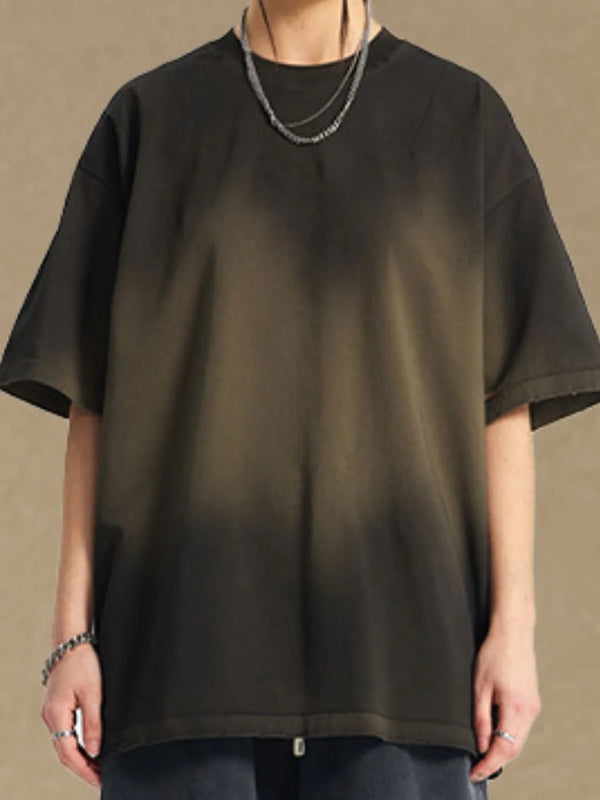 Men's Gradient Round Neck Half Sleeve T-Shirt