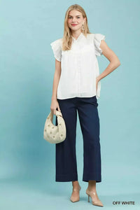 Umgee Smocked Yoke Ruffle Sleeve Blouse 100100509541728 51 Affordable Fashion Under $100 Jerry's Apparel 