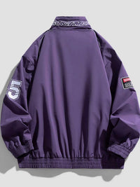 Men's Plus Size Racing-Inspired Zip Up Jacket 100400889592601 84 Affordable Fashion Under $100 Jerry's Apparel 