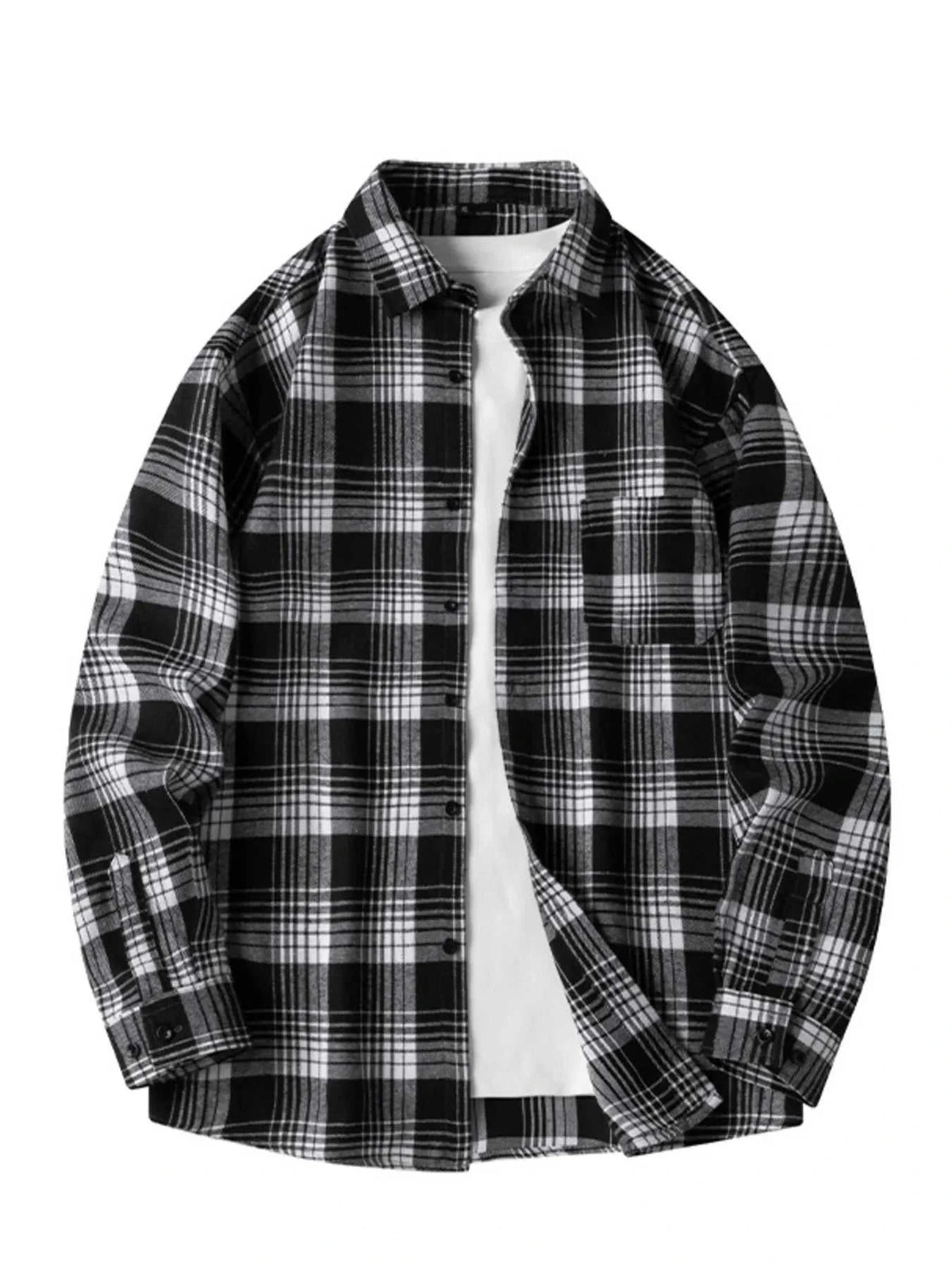 Men's Plus Size Plaid Long Sleeve Shirt 100400570293286 39 Affordable Fashion Under $100 Jerry's Apparel 