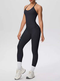 Halter Neck Cami and High-Waisted Leggings Active Set 101006856970414 89 Affordable Fashion Under $100 Jerry's Apparel 