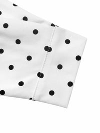 Polka Dot Zip Up Cropped Jacket 100100822180695 55 Affordable Fashion Under $100 Jerry's Apparel 