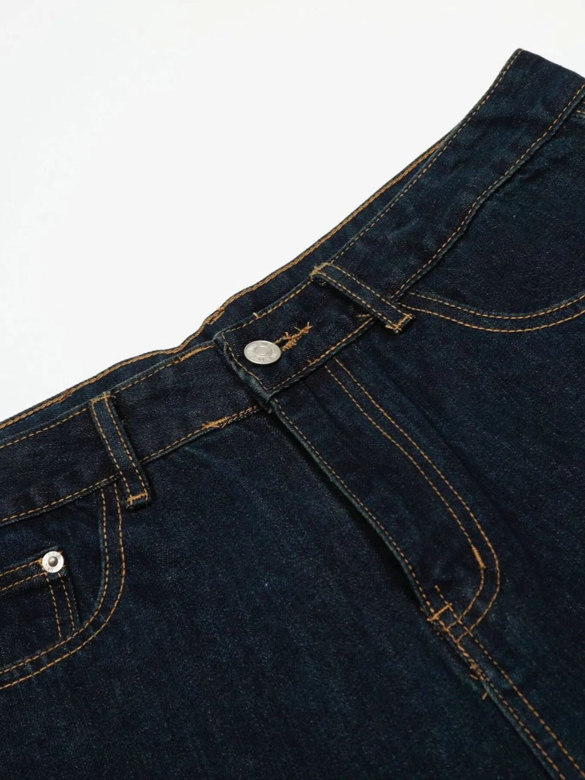 Men's Wide Leg Wash Denim Shorts