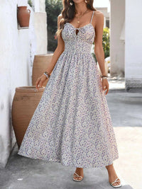 Floral Print Shirred Cami Maxi Dress 100100404362164 44 Affordable Fashion Under $100 Jerry's Apparel 
