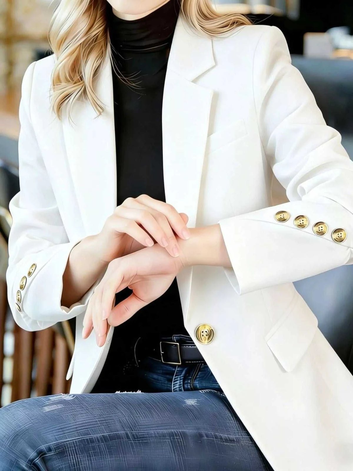 Full Size One Button Lapel Collar Blazer Plus Size 100100736237497 30 Affordable Fashion Under $100 Jerry's Apparel 