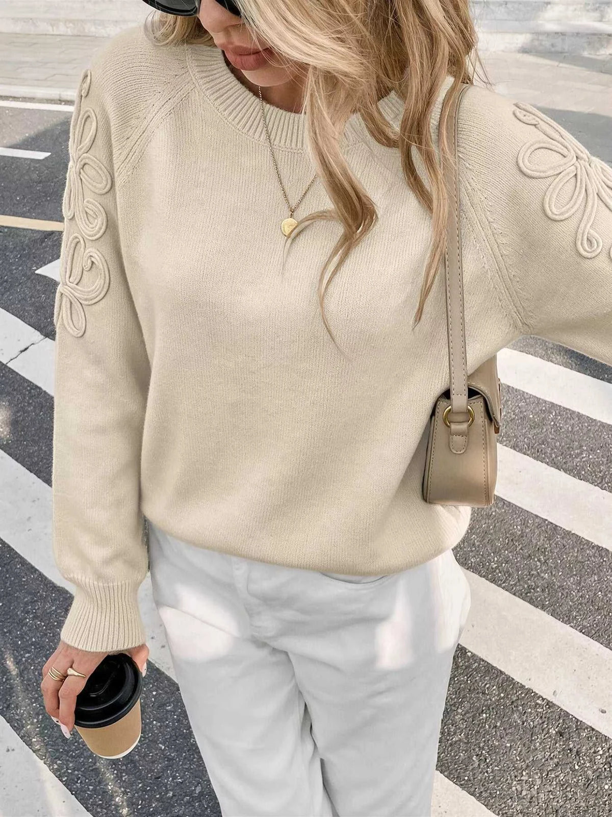 Floral Raglan Sleeve Sweater 101002372347953 60 Affordable Fashion Under $100 Jerry's Apparel 