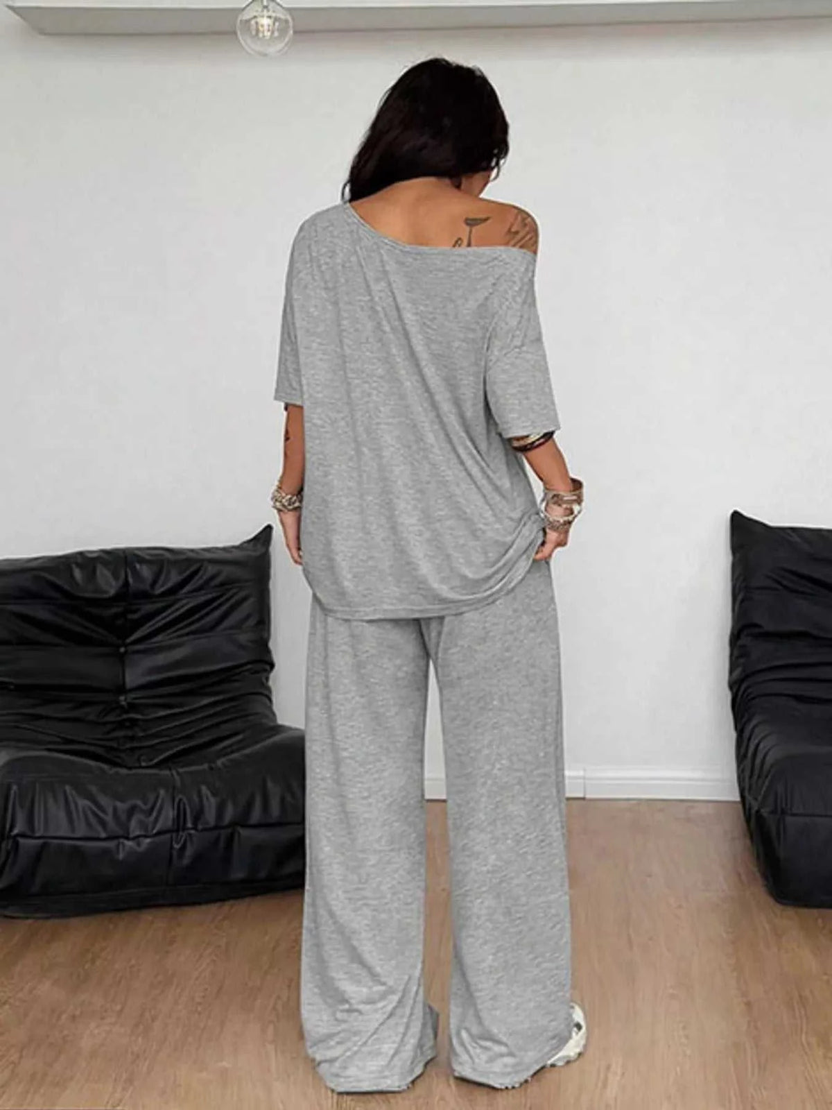 Full Size One-Shoulder Top and Drawstring Pants Set Plus Size 100100885816388 29 Affordable Fashion Under $100 Jerry's Apparel 