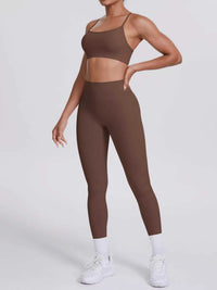 Criss-Cross Back Cami and Leggings Active Set 101006319091881 80 Affordable Fashion Under $100 Jerry's Apparel 