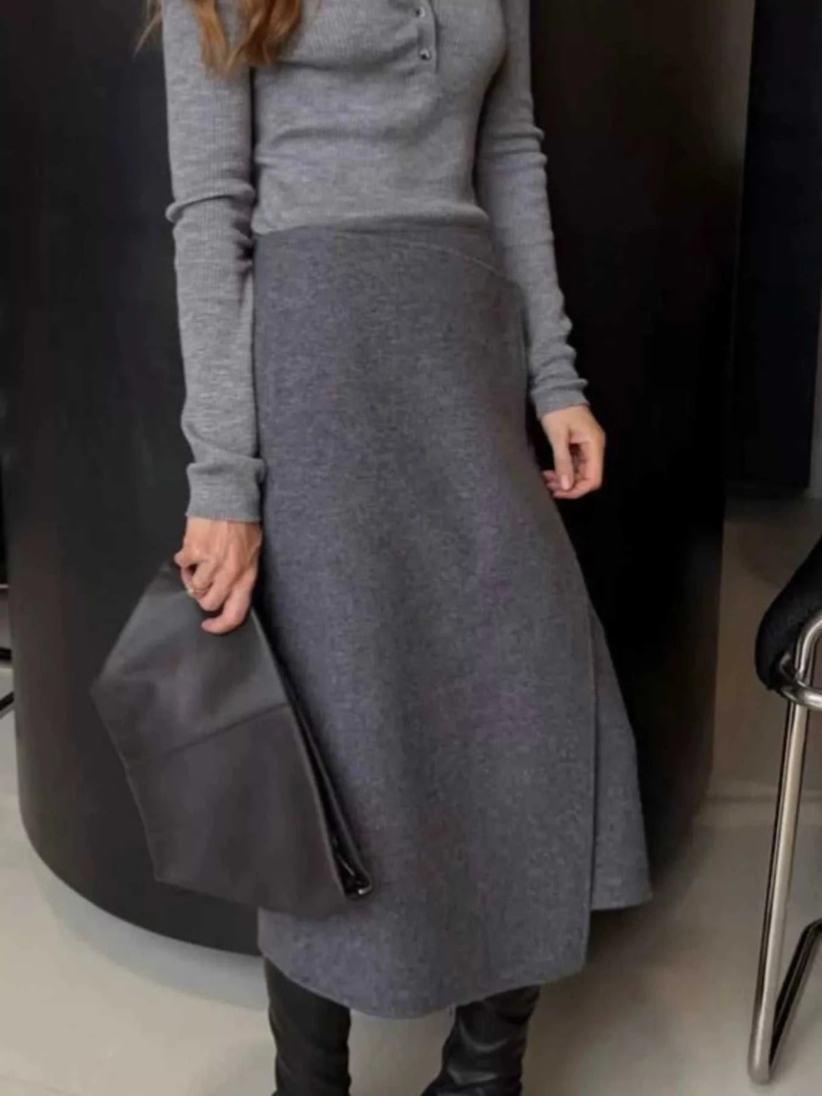 High-Waisted Wrap Midi Skirt 100100261202518 49 Affordable Fashion Under $100 Jerry's Apparel 