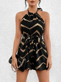 Chevron Halter Neck Romper 100100181015447 22 Affordable Fashion Under $100 Jerry's Apparel 