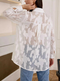 Sheer Button-Down Shirt 101001499536104 44 Affordable Fashion Under $100 Jerry's Apparel 