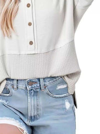 Button Detail Texture Knit T-Shirt 100100489140397 26 Affordable Fashion Under $100 Jerry's Apparel 