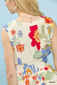 Umgee Floral Smocked Midi Dress 100100630381743 64 Affordable Fashion Under $100 Jerry's Apparel 