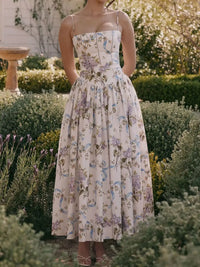 Floral Spaghetti Straps Midi Dress 101001005550846 56 Affordable Fashion Under $100 Jerry's Apparel 