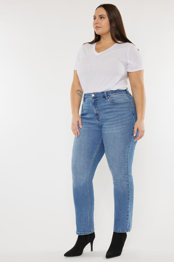 Full Size Cat's Whiskers High Waist Jeans