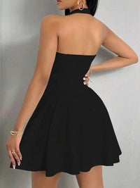 Halter Neck Sleeveless A-Line Mini Dress 101001141853231 35 Gifts for Her Jerry's Apparel 