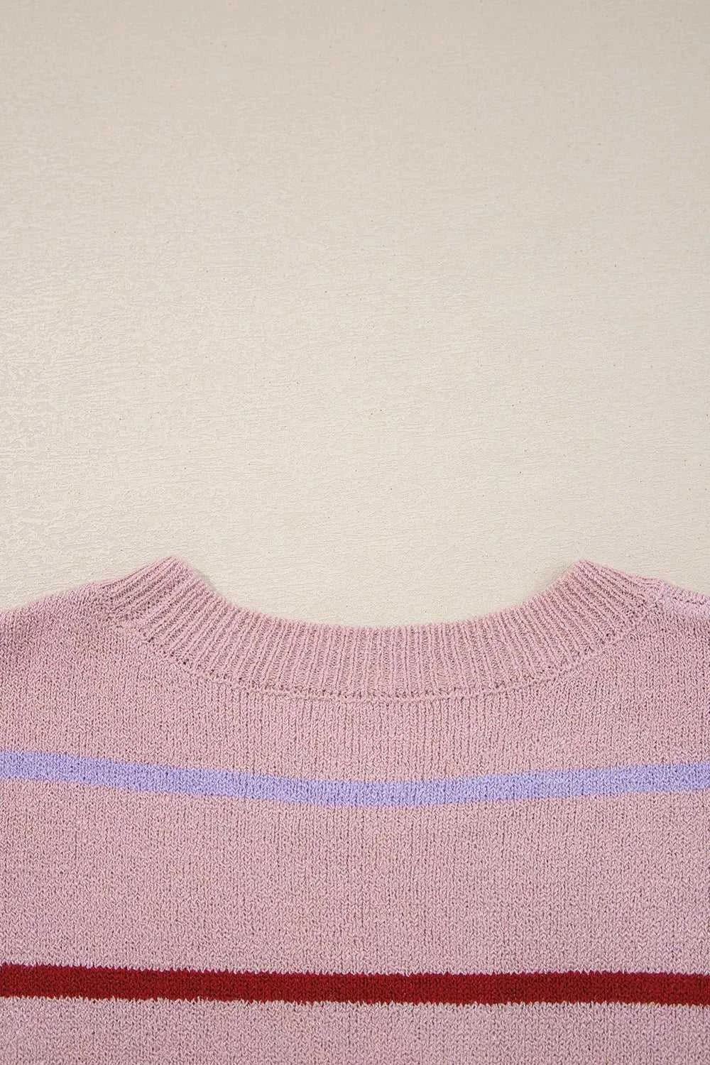 Striped Drop Shoulder Long Sleeve Sweater 100100465681268 45 Affordable Fashion Under $100 Jerry's Apparel 