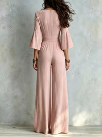Pleated Wide-Leg Jumpsuit with Tie-Waist 101001893266329 52 Affordable Fashion Under $100 Jerry's Apparel 