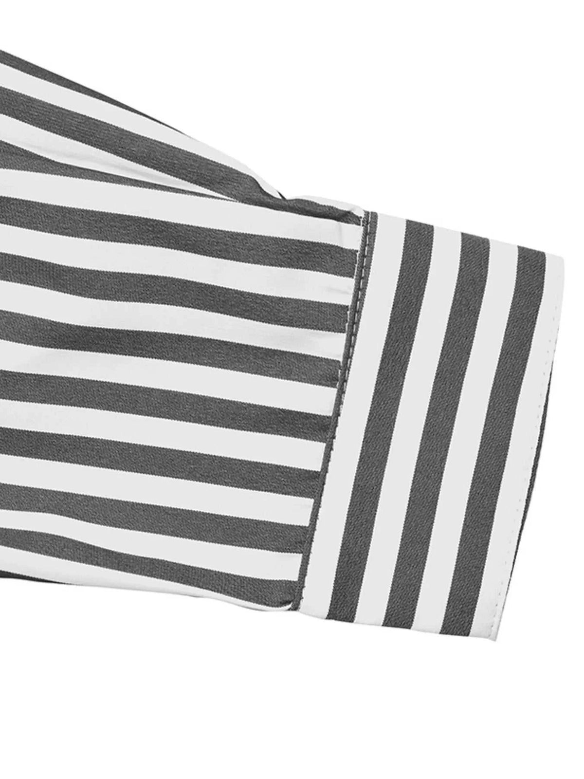 Striped Oversized Button-Up Shirt 100100354131470 50 Affordable Fashion Under $100 Jerry's Apparel 