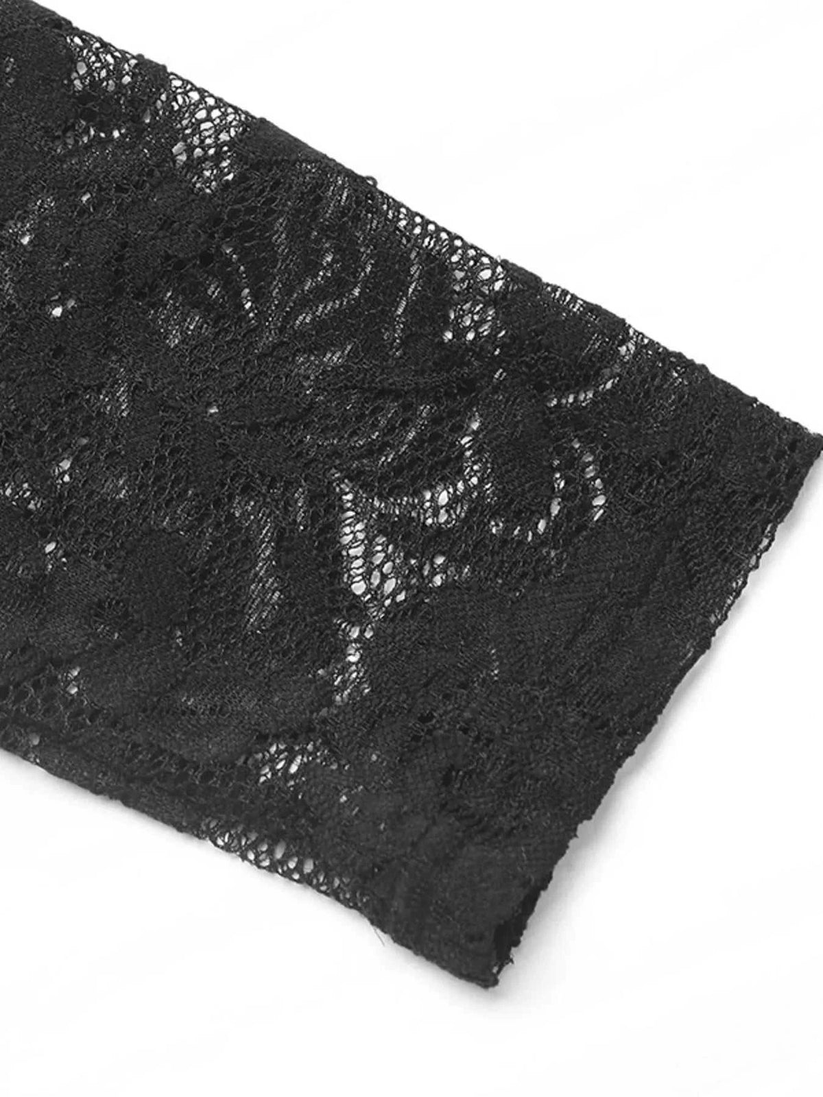 Long Sleeve Floral Lace Mesh Cropped Top 100100980970306 30 Affordable Fashion Under $100 Jerry's Apparel 