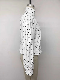Polka Dot Zip Up Cropped Jacket 100100822180695 55 Seasonal Fashion Collections Jerry's Apparel 