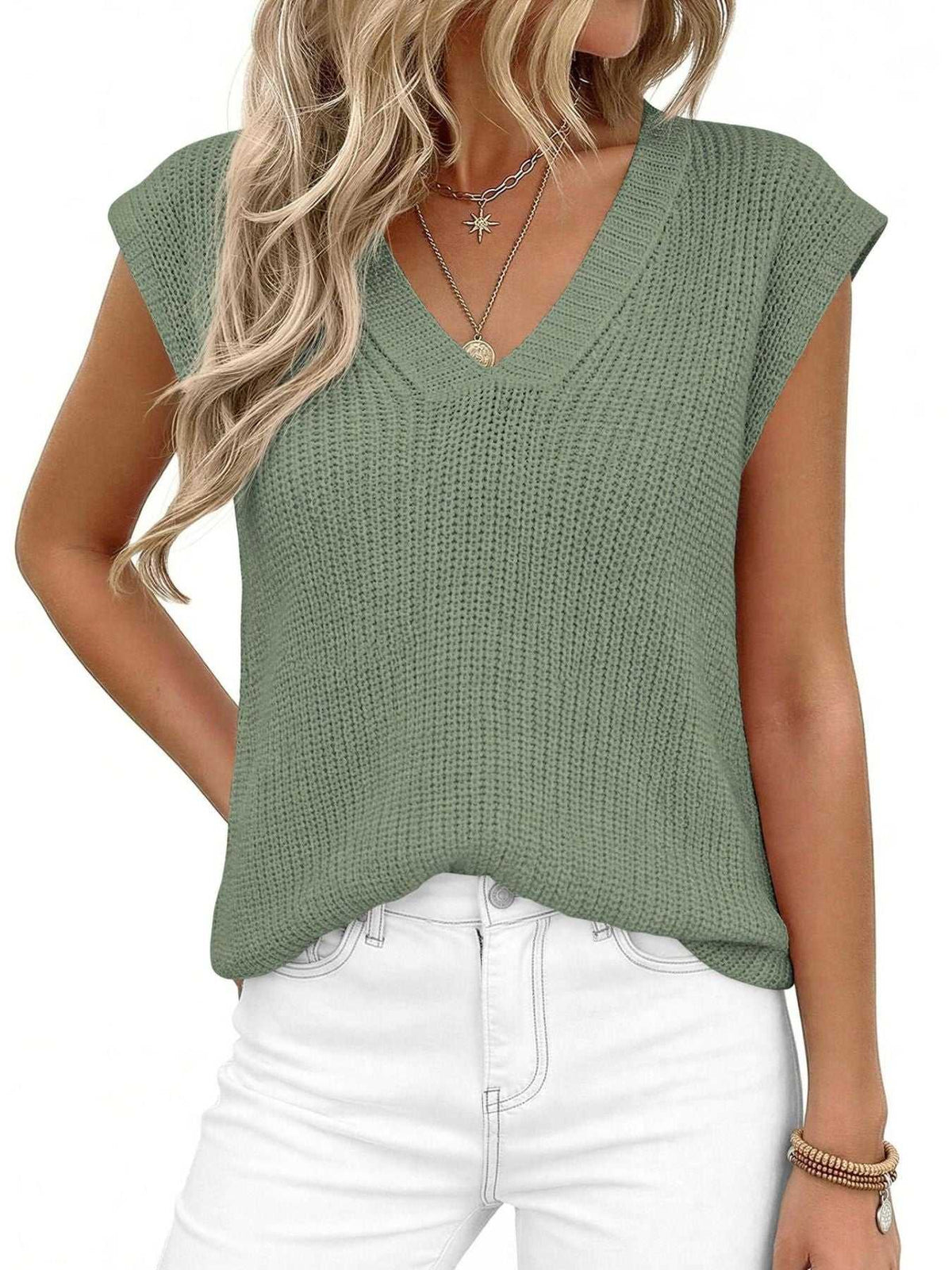 V-Neck Sweater Vest 100100981725445 37 Affordable Fashion Under $100 Jerry's Apparel 