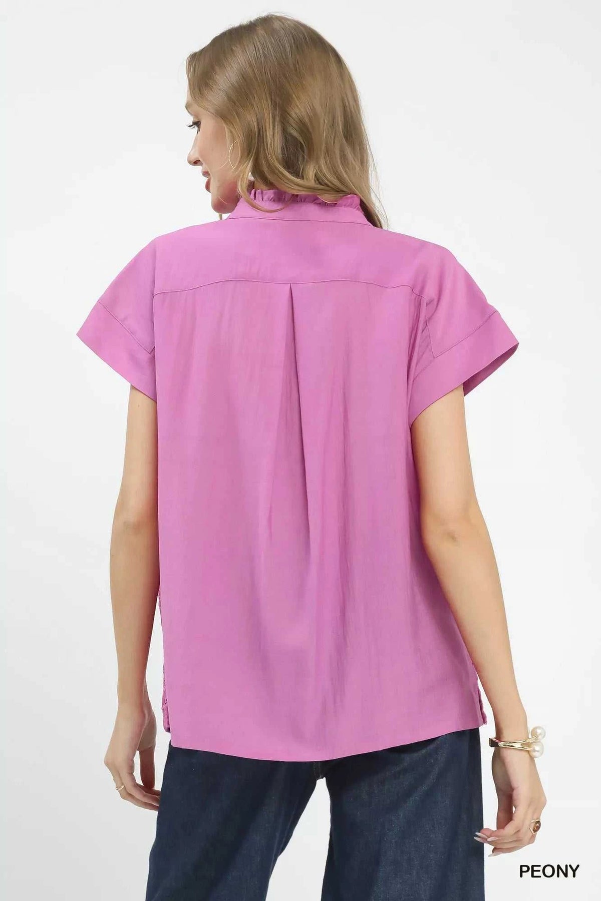 Umgee Lace Button-Front Top 100100324171200 55 Affordable Fashion Under $100 Jerry's Apparel 