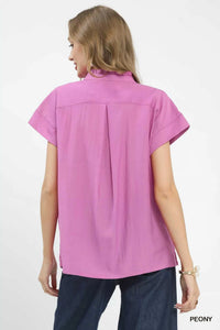 Umgee Lace Button-Front Top 100100324171200 55 Affordable Fashion Under $100 Jerry's Apparel 