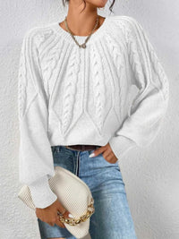 Cable Knit Long Sleeve Sweater 100100200217752 36 Affordable Fashion Under $100 Jerry's Apparel 