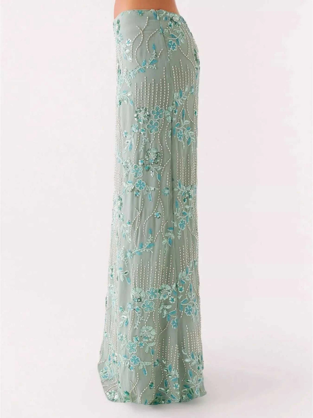 Sequin Embroidered Maxi Skirt 100100873081320 70 Affordable Fashion Under $100 Jerry's Apparel 