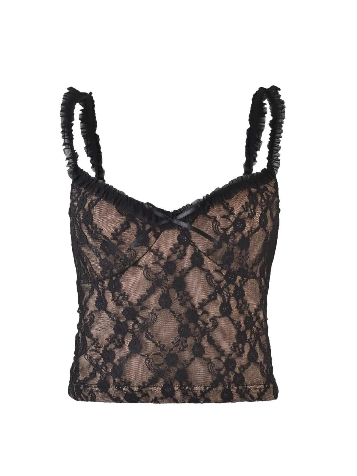Lace Cami Top with Frill Straps 100100465311403 28 Affordable Fashion Under $100 Jerry's Apparel 