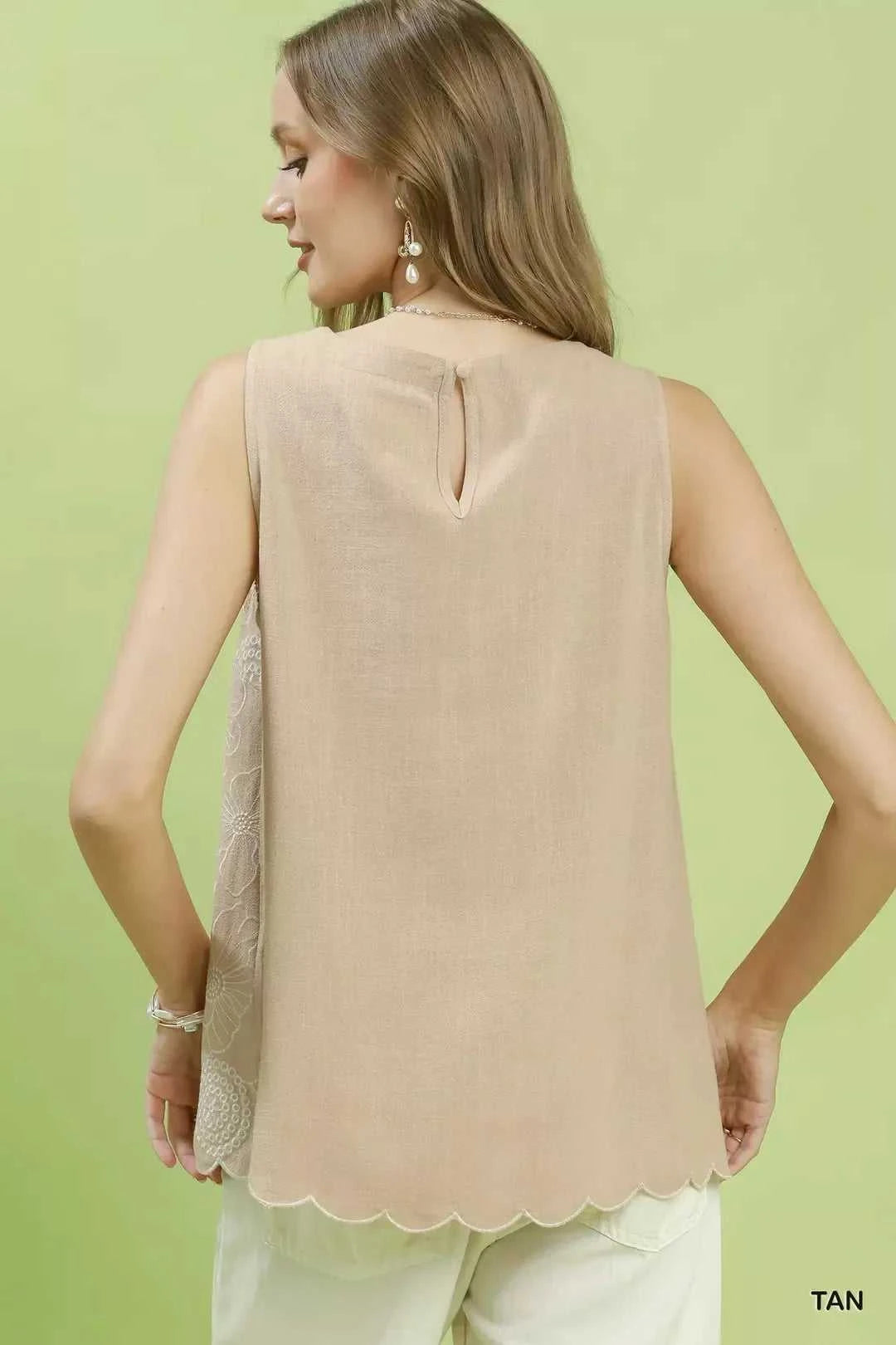 Umgee Floral Embroidered Sleeveless Top 100100152581668 60 Affordable Fashion Under $100 Jerry's Apparel 