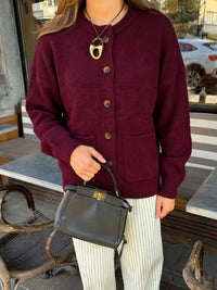 Button Up Dropped Shoulder Cardigan 101002857744837 55 Affordable Fashion Under $100 Jerry's Apparel 