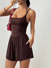 Ruched Spaghetti Strap Romper 100100748306286 25 Affordable Fashion Under $100 Jerry's Apparel 